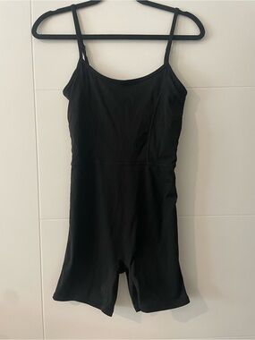 Black One-Piece Activewear - Classic Tank Short Style